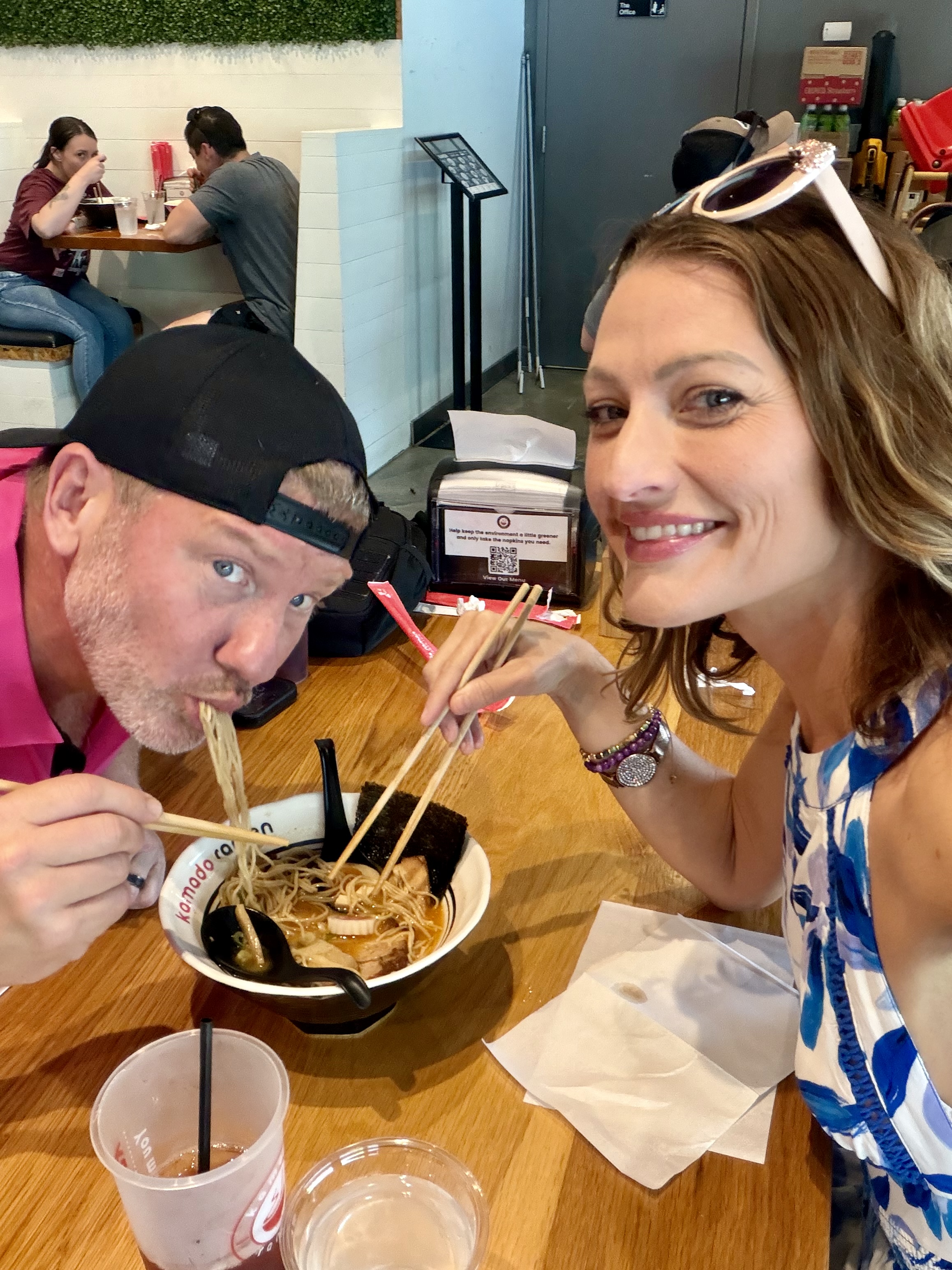 here we are with ramen the first food we ever ate together