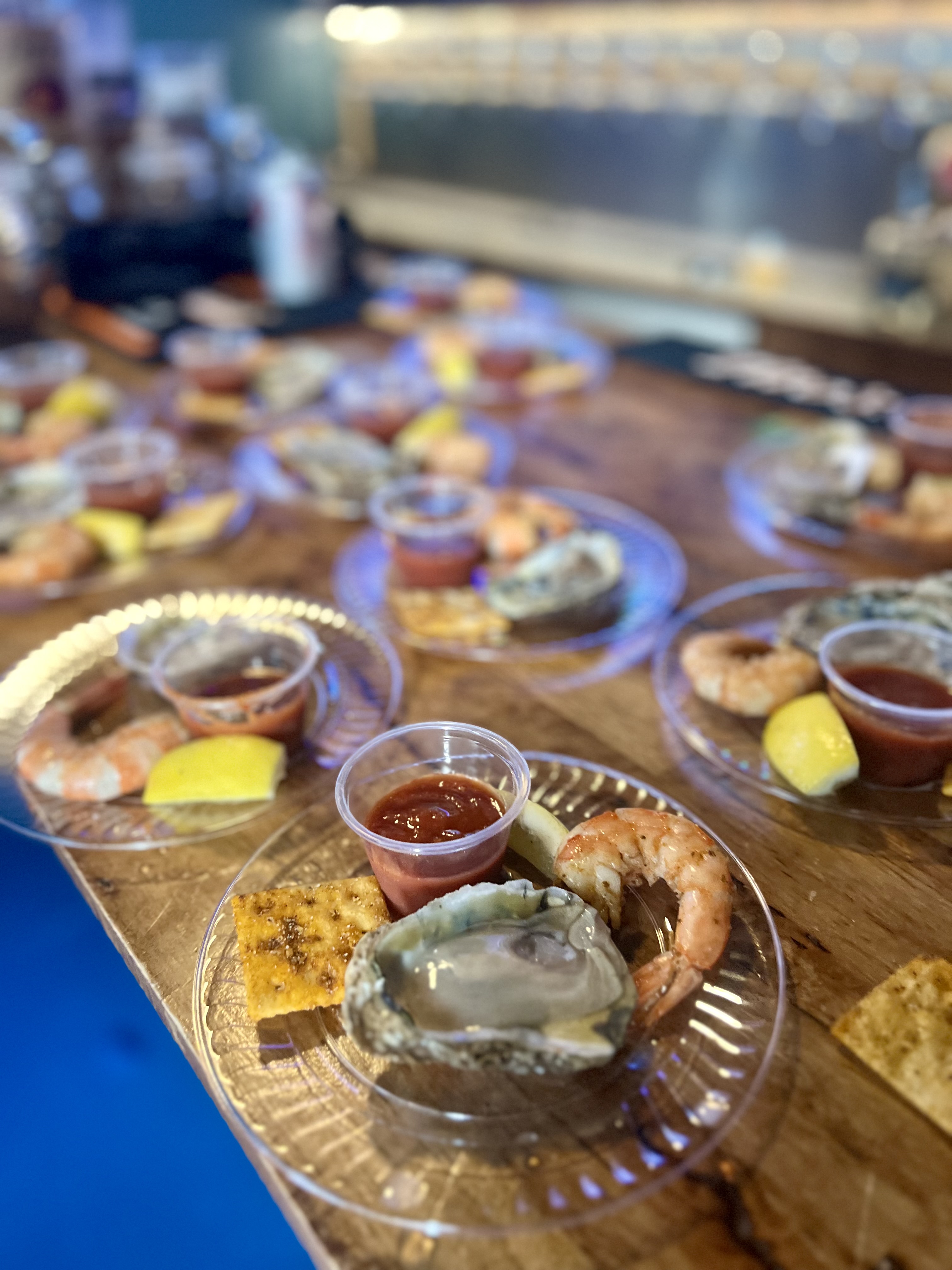 snack sized oysters sample fora tour