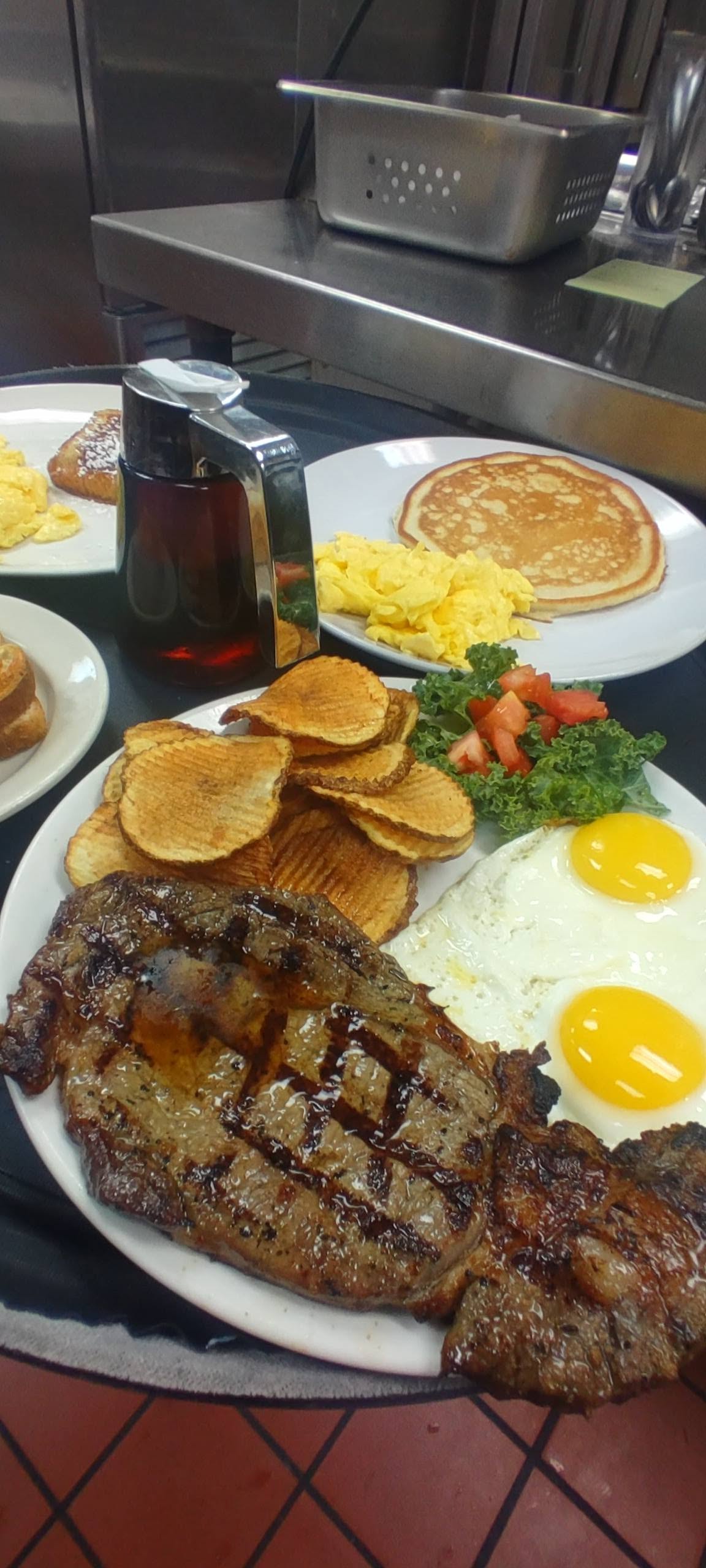breakfast steak and eggs