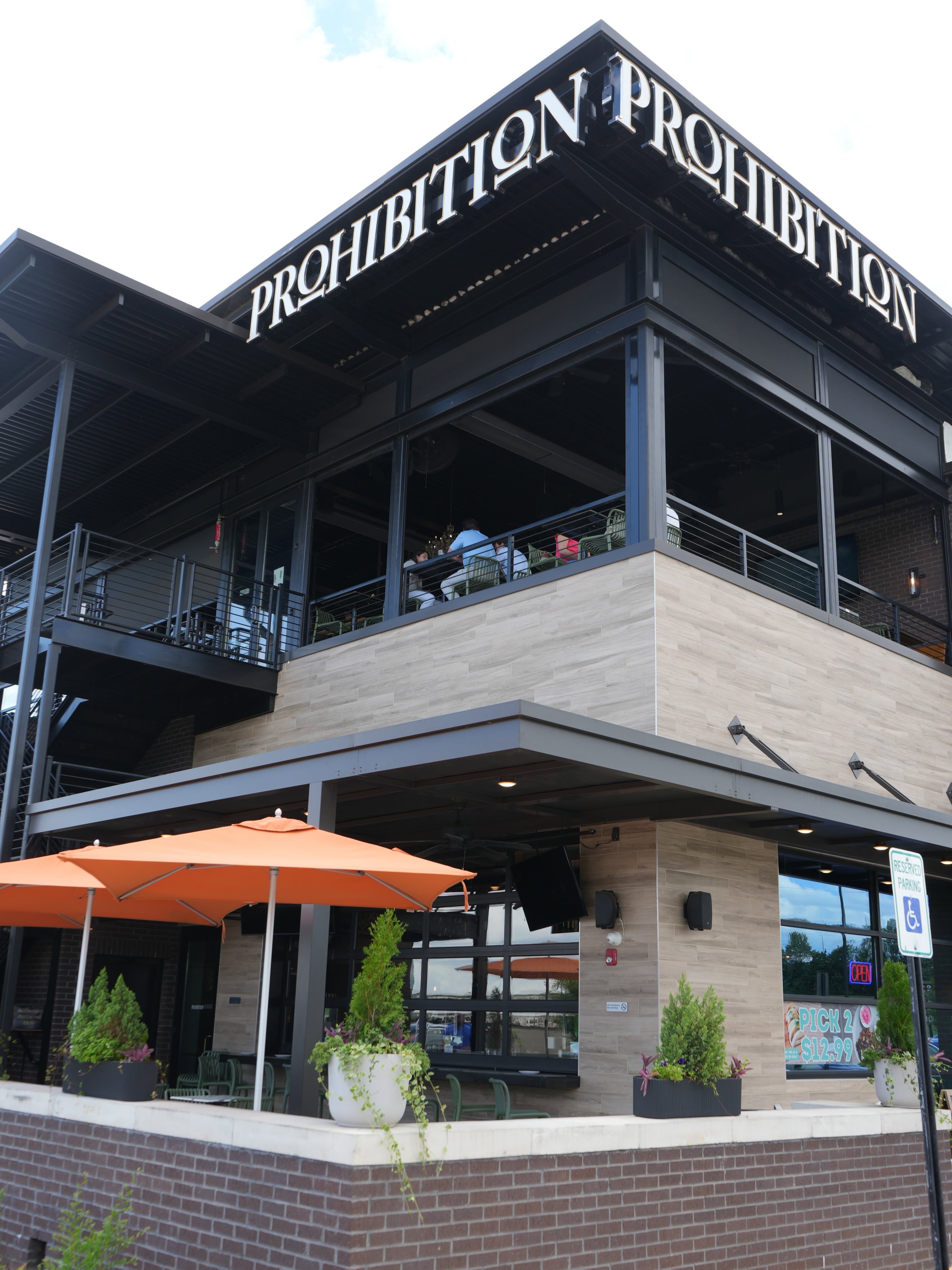 outside view of rooftop bar
