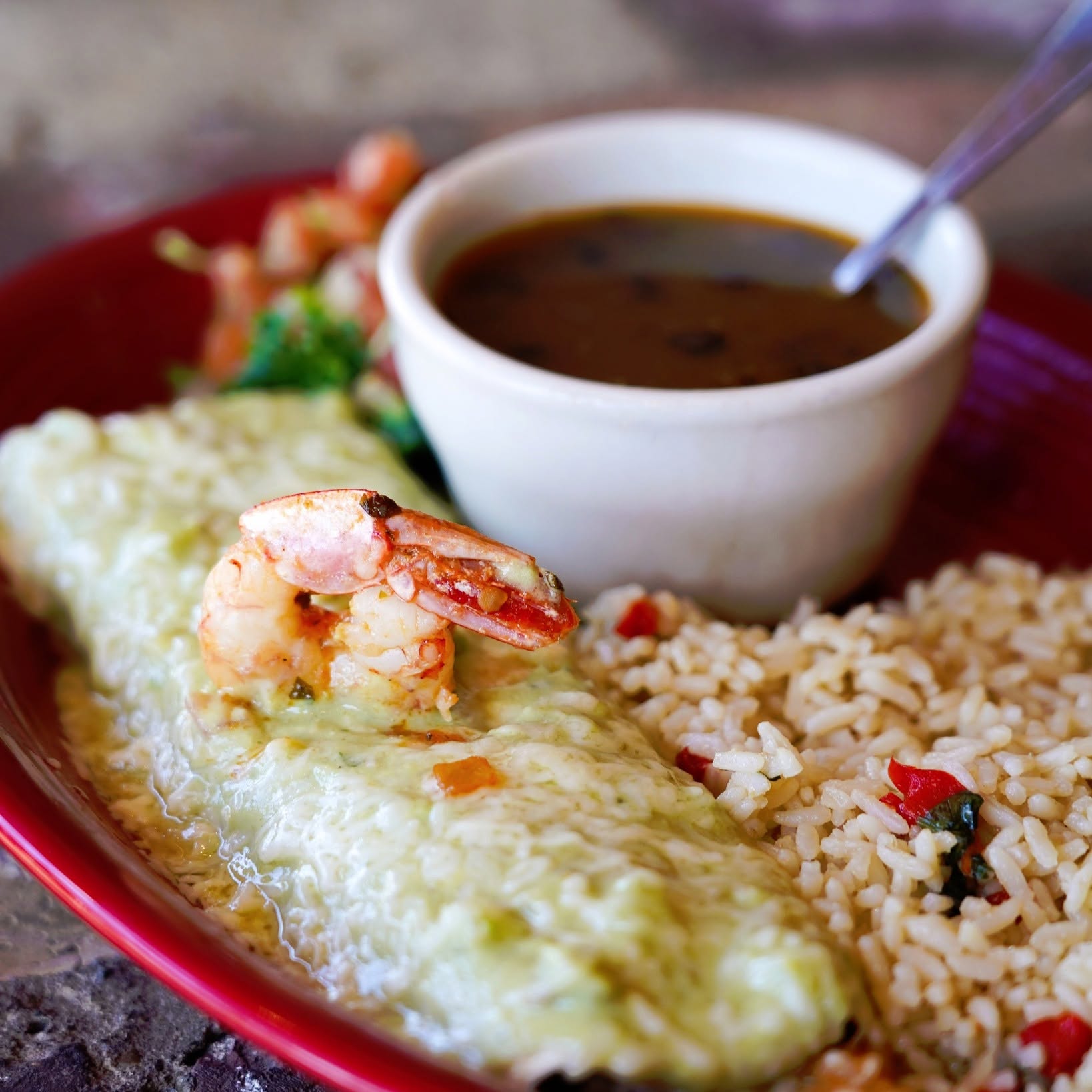 Shrimp Burrito is a crowd favorite